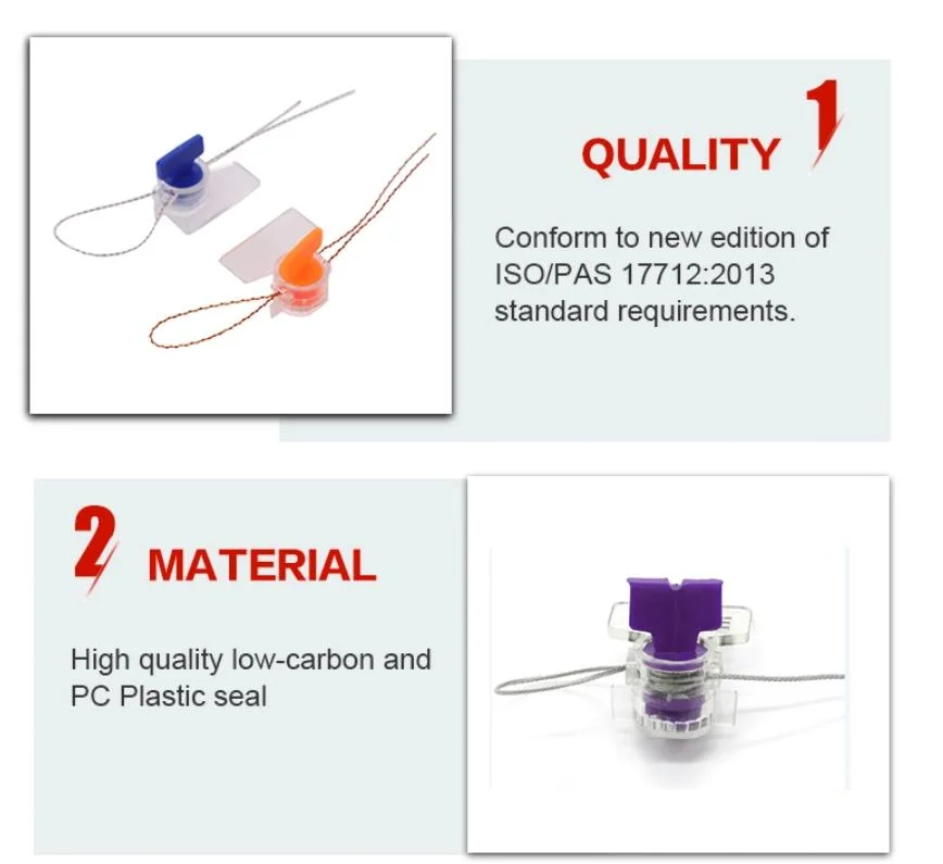 ISO9001 High Security Utility Smart Twister Seal, Meter Electric Power Meter Wire Seals, Security Meter Seals